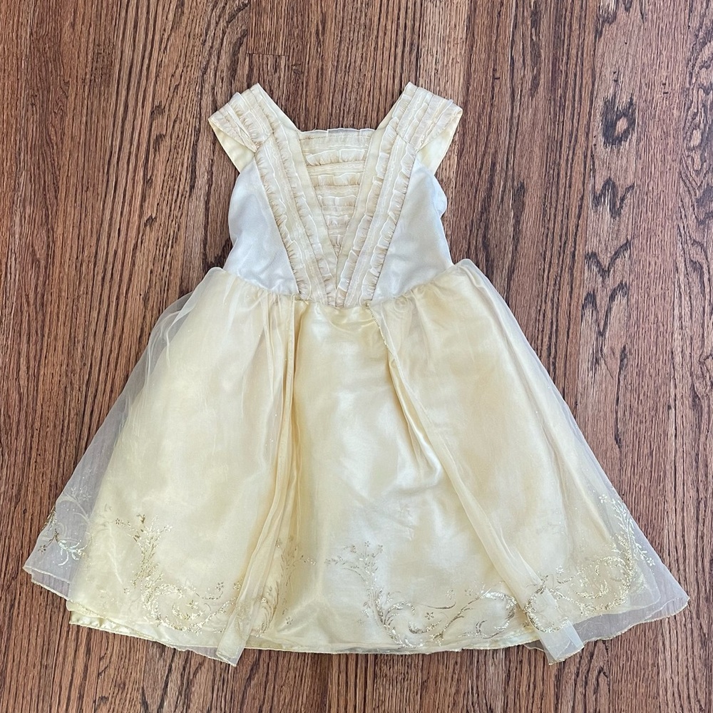 Disney Bell Yellow and Gold Kids Costume Dress